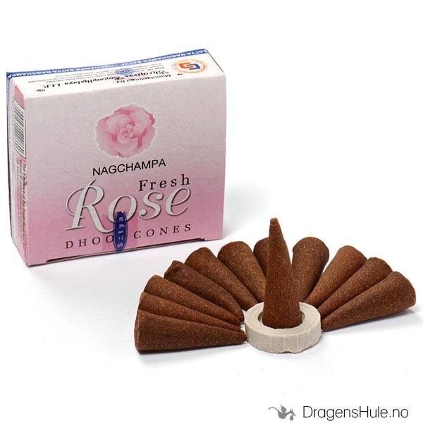 Rkelse: Satya Fresh Rose Dhoop kjegler
