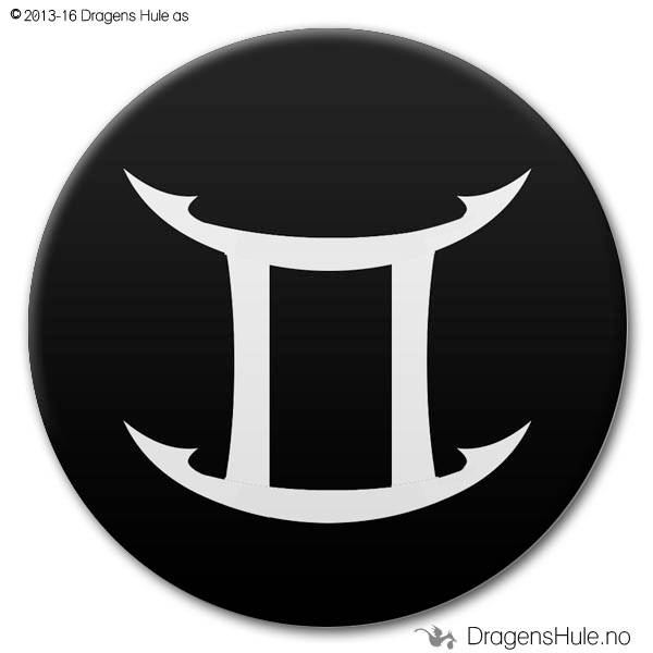  Button: Stjernetegn: Tvillingene Gemini (velg farge)