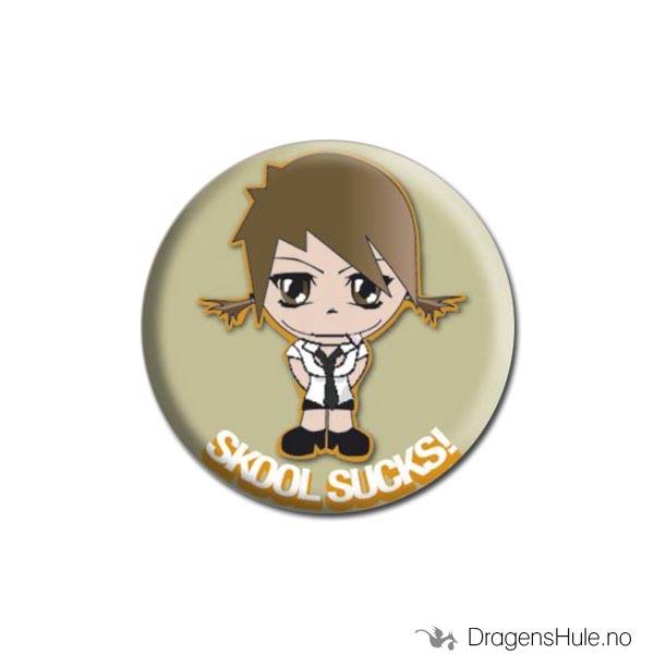 Button 25mm: Skool Sucks