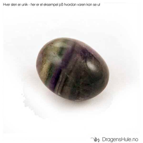 Mineral: Tromlet Fluoritt / Fluorite